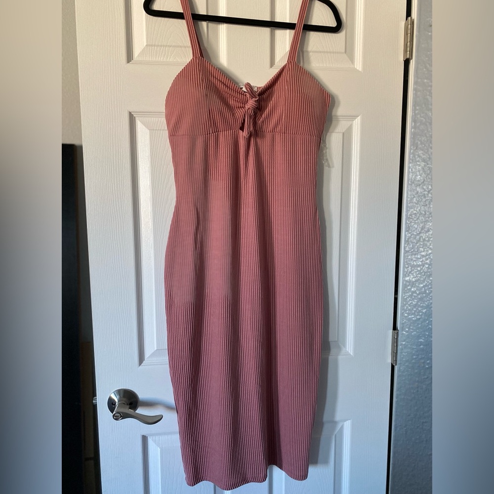 Planet Gold Midi Dress